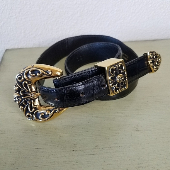 Vincenza Sport Leather Vintage Belt - Picture 1 of 9